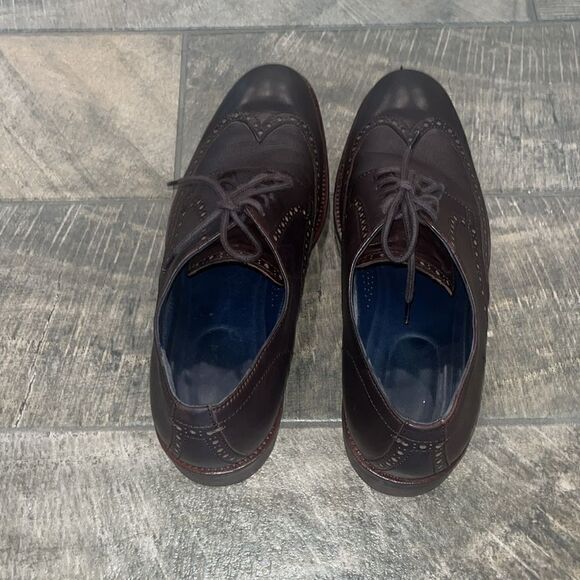 Cole Haan brown leather lace up wingtips oxfords - Picture 4 of 4